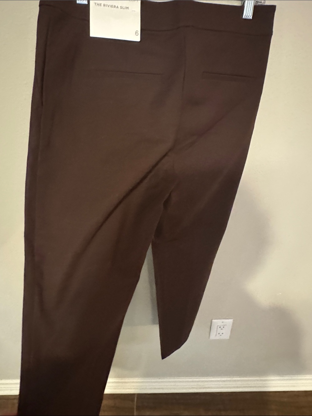 LOFT Chocolate Brown Cropped Slim Ankle Pants - Picture 12 of 13